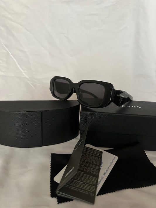 Black Pra Sunglasses For Men Or Women With Box,Case And Cleaning Cloth Great Quality